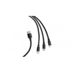 Andersson laddningskabel 3-i-1 USB till USB-C, Lightning och microUSB