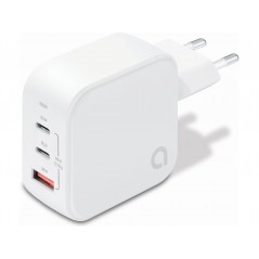 Andersson AC-adapter GaN väggladdare 65W med 2 USB-C och 1 USB (vit)