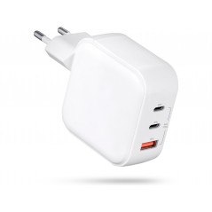Andersson AC-adapter GaN väggladdare 65W med 2 USB-C och 1 USB (vit)