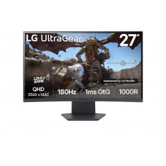 LG UltraGear 27GS60QC-B 27" 2K 2560x1440 180 Hz välvd skärm för gaming