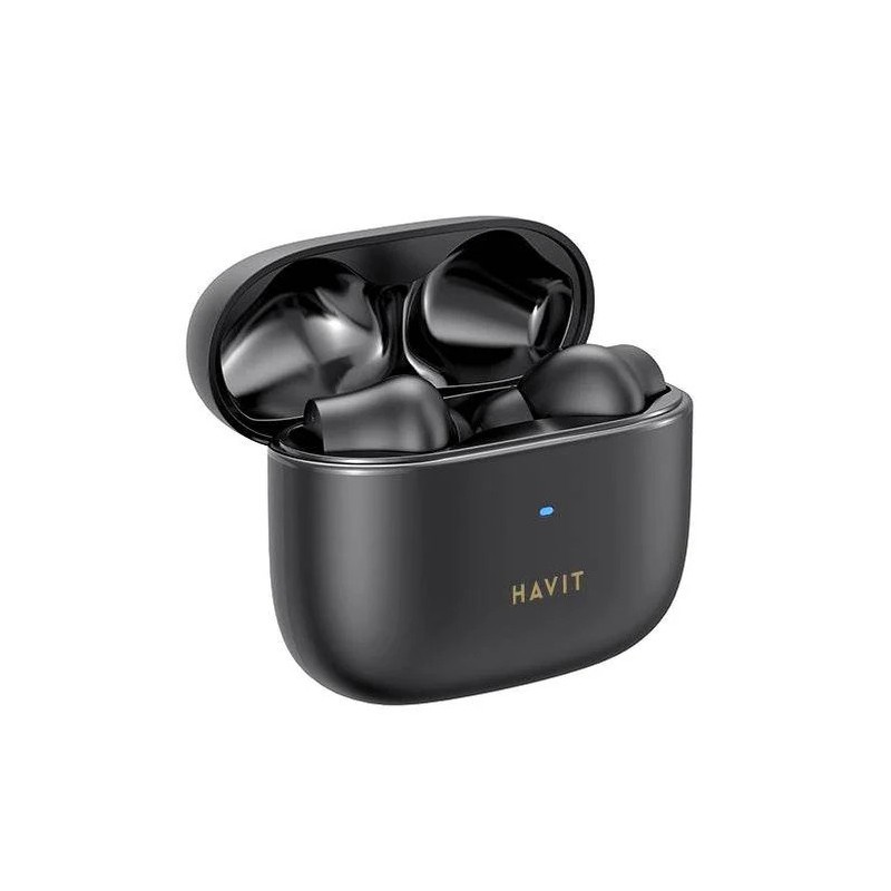 Bluetooth Earphones - Havit äkta trådlöst in-ear-headset med aktiv brusreducering (svart)