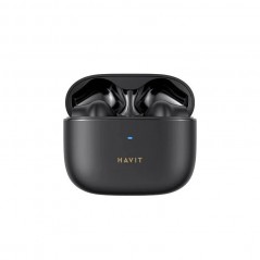 Bluetooth Earphones - Havit äkta trådlöst in-ear-headset med aktiv brusreducering (svart)