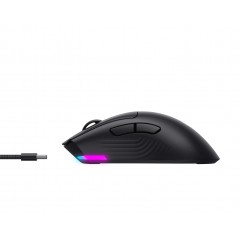Gaming mouse - Havit MS966WB trådlös gamingmus med USB-C och Bluetooth (svart)
