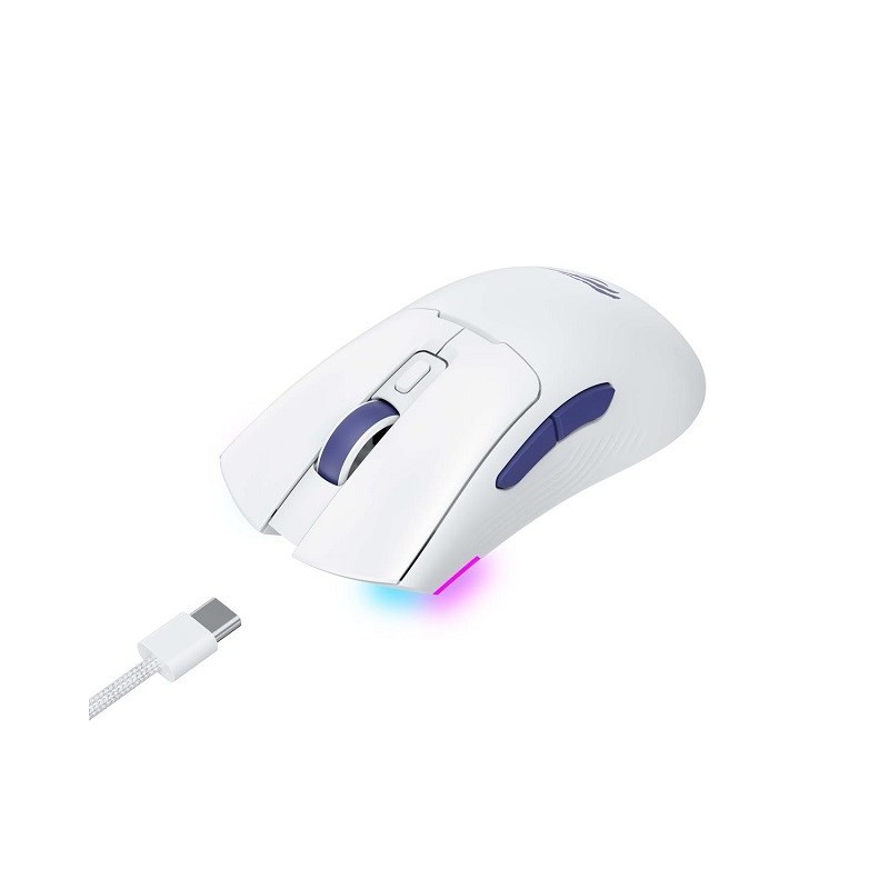 Gaming mouse - Havit MS966WB trådlös gamingmus med USB-C och Bluetooth (vit)