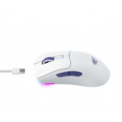 Gaming mouse - Havit MS966WB trådlös gamingmus med USB-C och Bluetooth (vit)