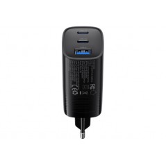 Phone Wall charger - Havit superkompakt GaN väggladdare 65W med 2 USB-C och 1 USB