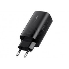 Havit superkompakt GaN väggladdare 65W med 2 USB-C och 1 USB