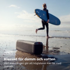 Wireless Bluetooth Speaker - Philips GO portabel vattenskyddad bluetoothhögtalare