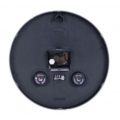 Esperanza analog väggklocka med termometer och fuktmätare (svart)