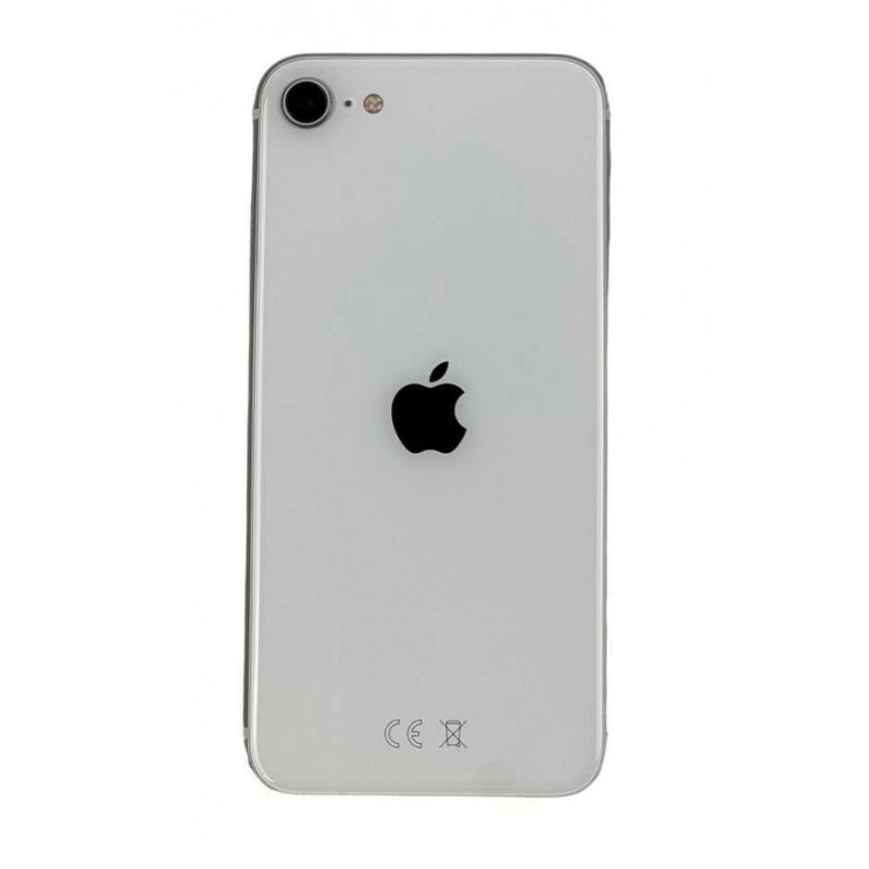 Used iPhone - iPhone SE (2020) 64GB (2nd Generation) White (beg - skada baksida, rosa skal ingår!)