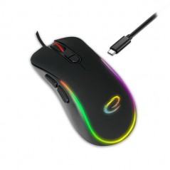 Gaming mouse - Esperanza gamingmus med USB-C-anslutning och RGB-belysning