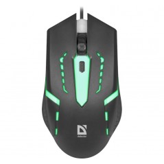 Defender gamingmus med belysning i flera färger