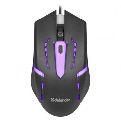 Defender gamingmus med belysning i flera färger