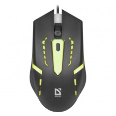 Gaming mouse - Defender gamingmus med belysning i flera färger