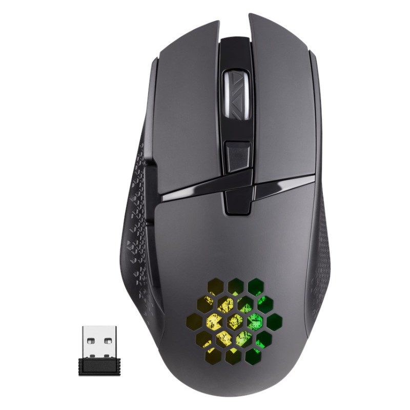 Gaming mouse - Defender trådlös gamingmus med belysning (svart)