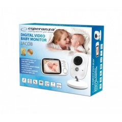 Esperanza babymonitor videokamera med 3.2" LCD-mottagare