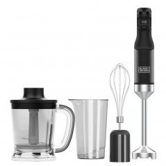 Black+Decker kraftfull 1500W stavmixer med tillbehörsset (ej batteridriven)