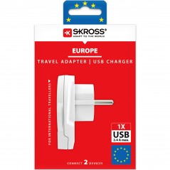 Travel Accessories - Skross reseadapter för anslutning av världen till EU