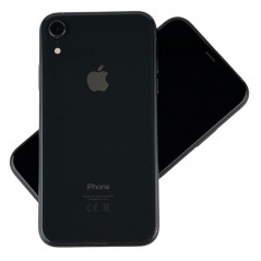iPhone XR 64GB Black med 1 års garanti (beg med skärm i nyskick, bleed) (defekt FaceID)