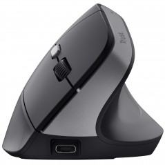 Trust ergonomisk trådlös vertikal mus med laddningsbart batteri