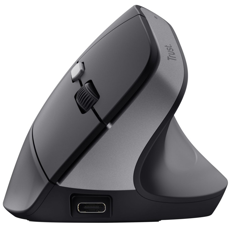 Wireless mouse - Trust ergonomisk trådlös vertikal mus med laddningsbart batteri
