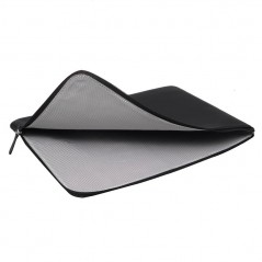 Computer sleeve - Buffalo handgjort laptopfodral i äkta läder upp till 15.6" (svart)