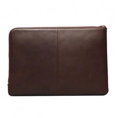 Buffalo handgjort laptopfodral i äkta läder upp till 15.6" (brunt)