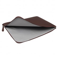 Computer sleeve - Buffalo handgjort laptopfodral i äkta läder upp till 15.6" (brunt)