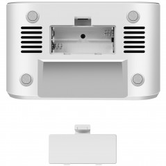 Radio & Stereo - LogiLink klockradio med termometer och hygrometer (vit)