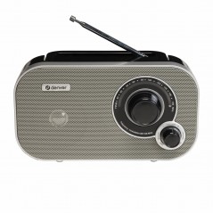 Denver portabel batteridriven/nätdriven FM-radio