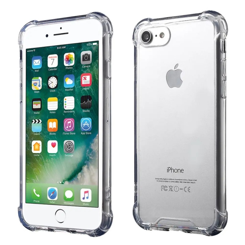 Covers - Transparent mobilskal i TPU till iPhone 7/8/SE2/SE3 Shock-resistant