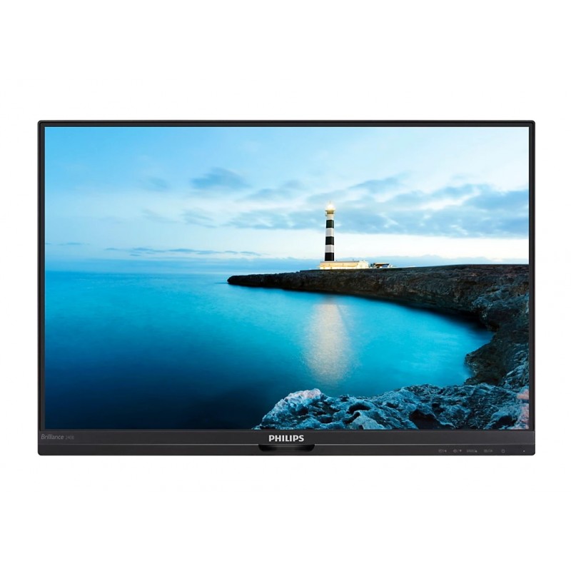 Used computer monitors - Philips 240B7Q 24-tums 1920x1200 LED-skärm med IPS-panel (beg utan fot - kan köpas separat)