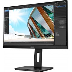 AOC 24P2 24-tums ergonomisk Full HD LED-skärm med IPS-panel (beg)