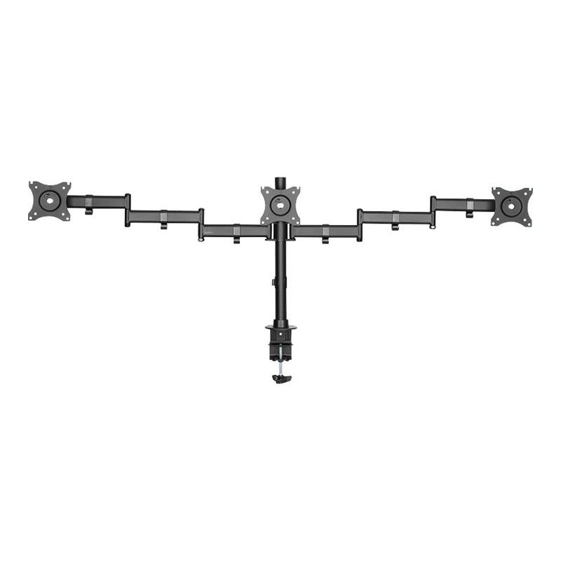 VESA mount for monitor - LogiLink skrivbordsfäste VESA för tre datorskärmar 13-27"