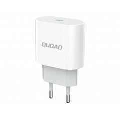 Dudao 20 Watt AC-adapter väggladdare med USB-C samt 1 meters Lightning-kabel