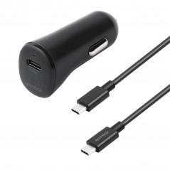 Essentials 20W billaddare med USB-C och 1 meters USB-C till USB-C-kabel
