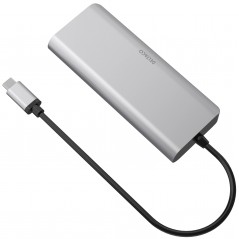 USB-C Multiport till HDMI-adapter med 2xUSB/SD-kort/LAN/USB-C PD 85W 4K 60Hz