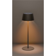 Muut kaupat metsästäjät - Goobay portabel solcellsladdad bordslampa för inom- och utomhusbruk, dimbar (svart/vit/brons) (fyndvara)