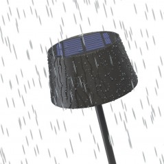 Muut kaupat metsästäjät - Goobay portabel solcellsladdad bordslampa för inom- och utomhusbruk, dimbar (svart/vit/brons) (fyndvara)