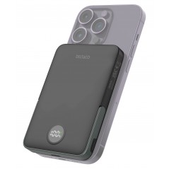 Portable Batteries - Deltaco powerbank 5000 mAh med trådlös laddning 15W och MagSafe