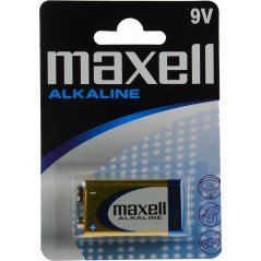 Maxell alkaliskt 9V batteri (6LR61)