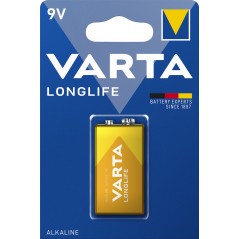 Varta Longlife alkaliskt 9V batteri (6LR61)