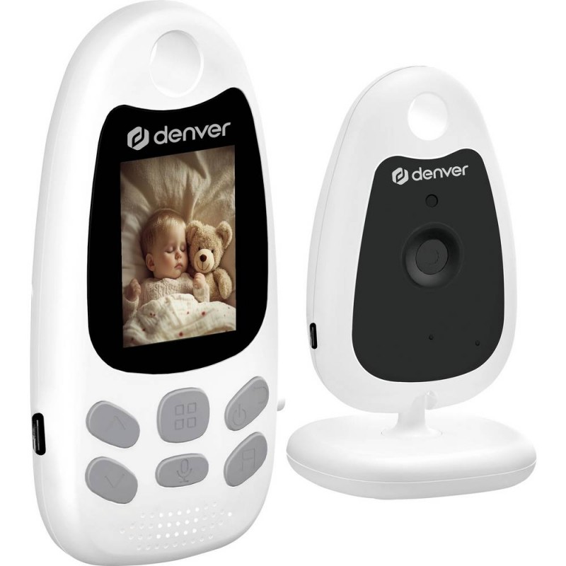 Babymonitor - Denver babymonitor och videokamera med 2" LCD-mottagare