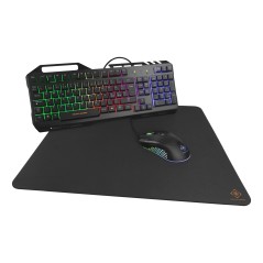 Deltaco gaming-kit med RGB-tangentbord, mus och musmatta (fyndvara)