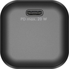 Chargers and Cables - Snabbladdande GaN strömadapter med USB-C PD 20W svart/vit