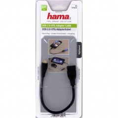 USB cable USB micro - HAMA microUSB till USB-A hona OTG-adapter
