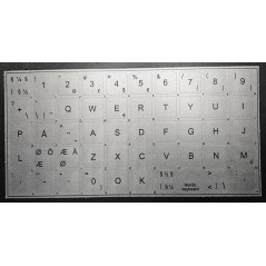 Other Computer Supplies - Klistermärken för utländska tangentbord, nordisk (SE/DK/FI/NO) Silver