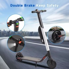 Elscooter & elsparkcykel - Ninebot Segway ES4 Elscooter Rental Edition (2x batteri) (ny i bulkförpackning) (ej vikbar)