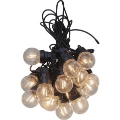 8 meters ljusslinga med 20st LED-lampor i form av glödlampor (fyndvara)