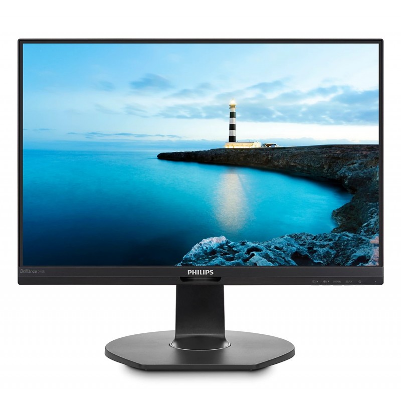 Used computer monitors - Philips 240B7Q 24-tums 1920x1200 LED-skärm med IPS-panel (beg med repor på skärmen)